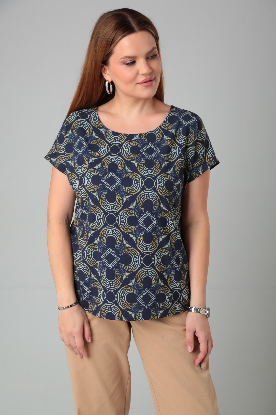 Блузка CAMILE BLISS 8700 синий - фото 1